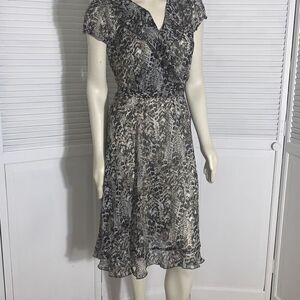 Vintage 90’s Whimsigoth Dark Chiffon Ruffle Two piece Skirt Set